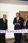 Mike Ferguson, HRH Duke of Edinburgh and teh Deputy Lord Lieutenant of Dundee